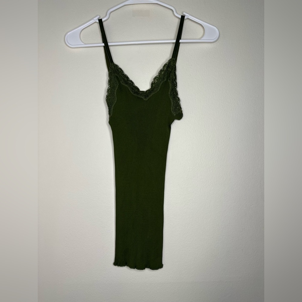 BCBGMaxAzria Olive Green Top